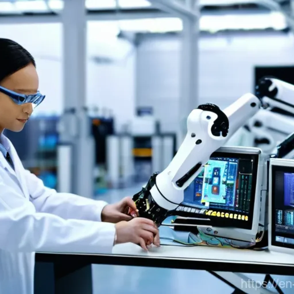 기계가공 중점 과목 정리 - **Prompt 1: Seamless Human-Robot Collaboration in a High-Tech Assembly Plant**
    "A wide shot of a...