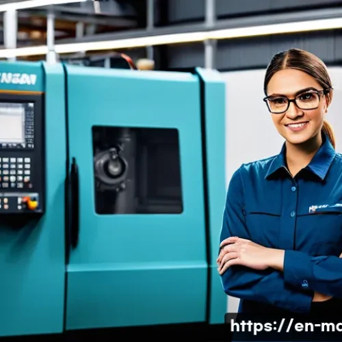 기계가공 자격증의 장점 - **Prompt 1: The Modern Artisan at a CNC Workstation**
    "A highly focused female machinist, profes...