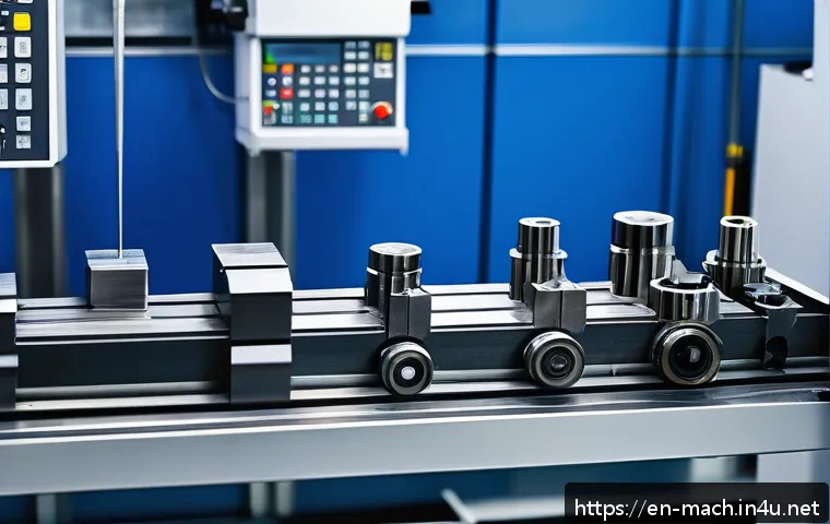 기계가공 CNC 선반 사용법 - A highly detailed industrial CNC lathe workshop scene showing a skilled machinist selecting cutting ...